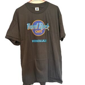 Hard Rock Cafe Honolulu Graphic Neon Tshirt XL Boxy Fit Made In Usa